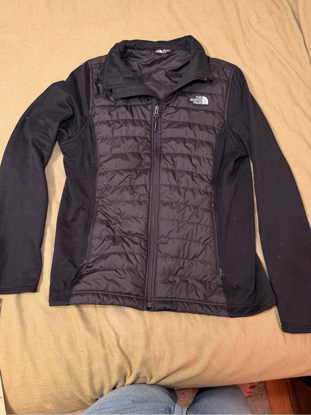 The North Face Women’s Black Quilted Hybrid Puffer Jacket